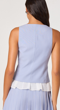 Blue Striped Vest by ASTR the Label