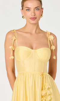 Halcyon Yellow Midi Dress by ASTR