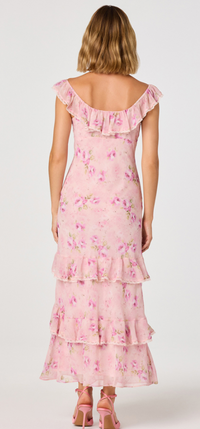 Laisha Pink Floral Maxi Dress by ASTR