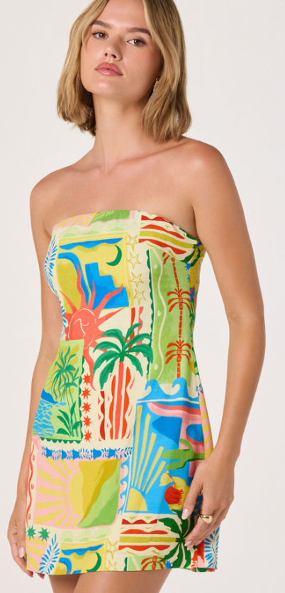 Sunset Oasis Mini Dress by ASTR