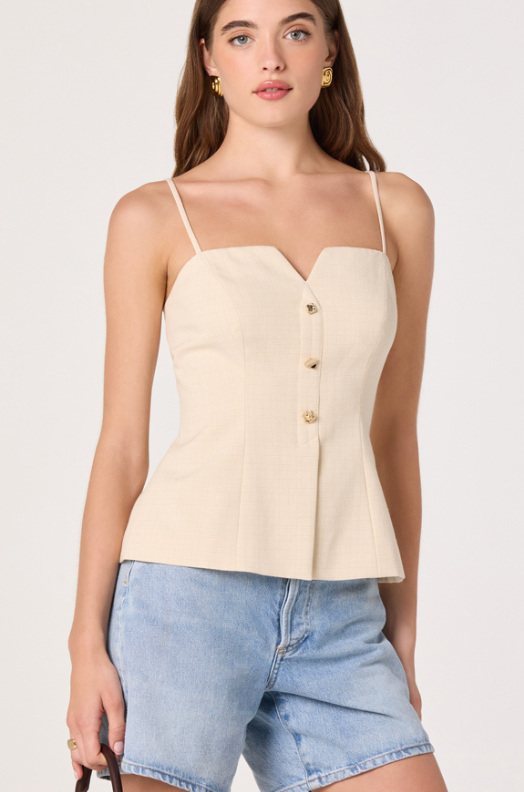Britta Vest Top by ASTR