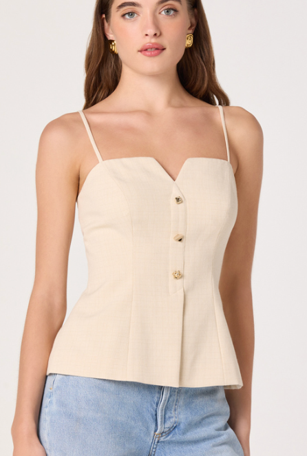 Britta Vest Top by ASTR