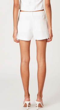 White Linen Micro Short by NIA