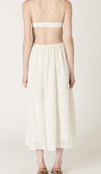 Destene White Midi Dress by NIA