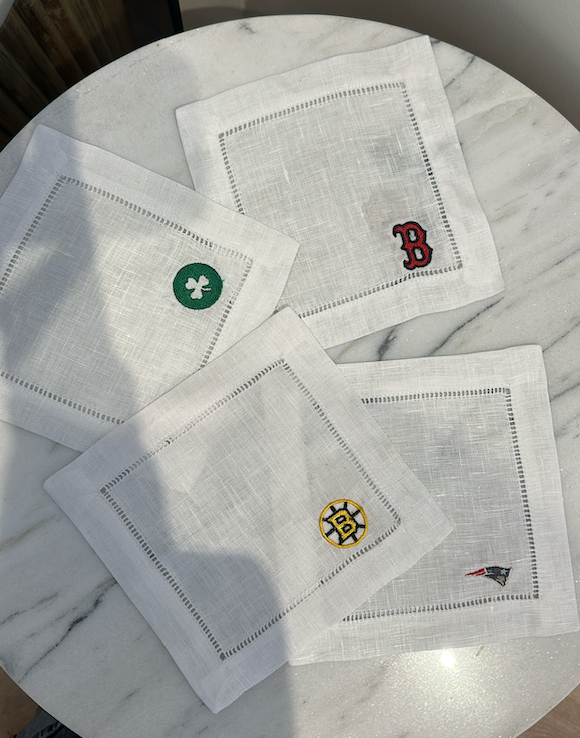 Boston Sports Teams Linen Napkins