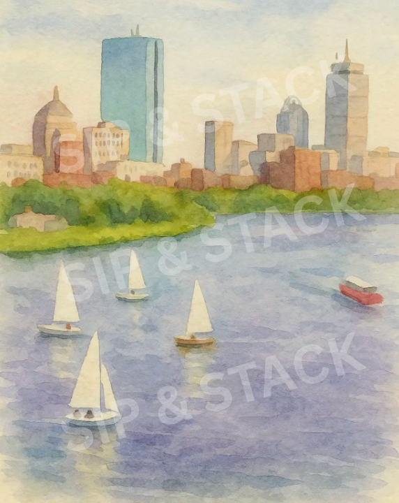 Charles River Print by Sip & Stack