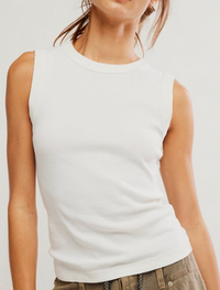 Tank Top by Free People in White or Brown