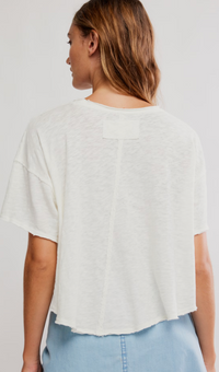 White Oversized Sleeve Top by Free People