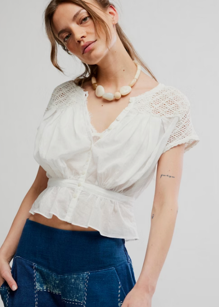 Gemma Embroidered Tank by Free People