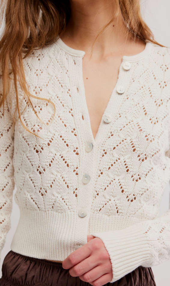 Long Sleeve Button Down Sweater by Free People