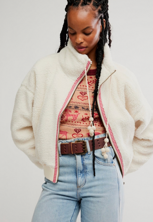 Alpine Sherpa Cardigan Jacket by Free People