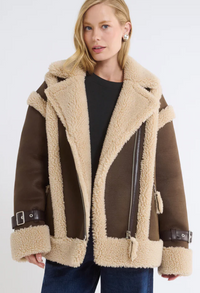 Brown Vegan Leather Jacket by Rumored