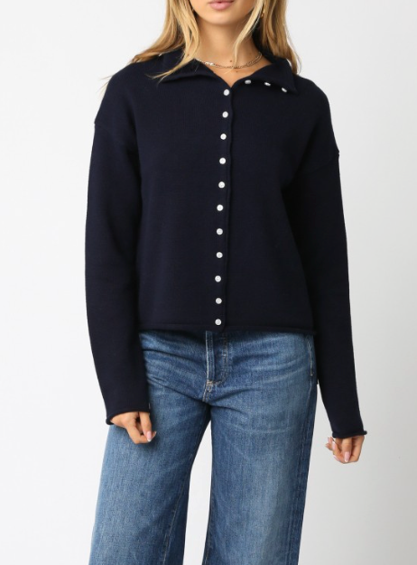 Button Down Sweater Cardigan