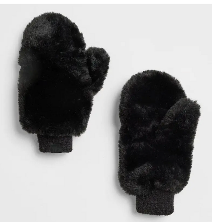 Mittens/ Gloves in Cream, Light Brown, Dark Brown, or Black