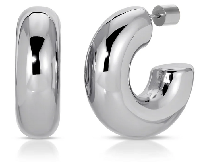 Silver Hoop by Jurate