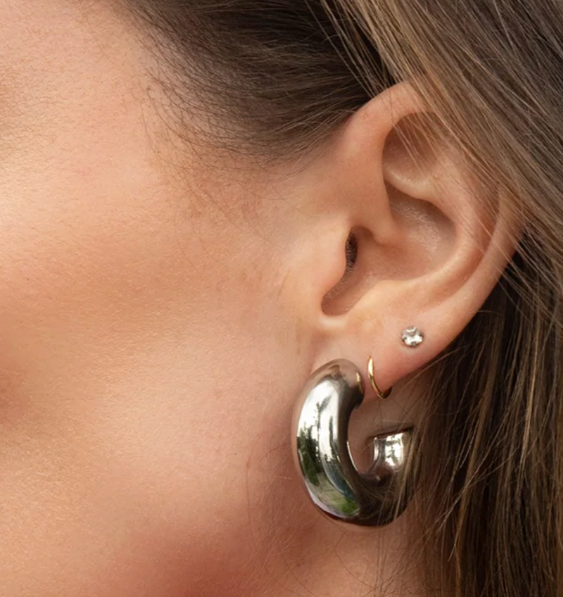 Silver Hoop by Jurate