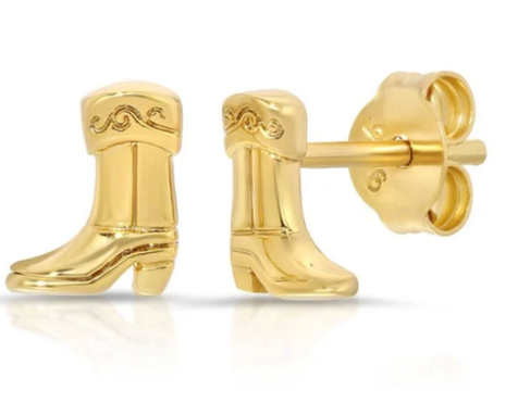 Boot Stud Earrings by Jurate