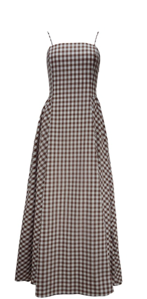 Brown Plaid Dress by Lucy Paris