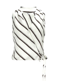 Lola Striped Wrap Top by Lucy Paris