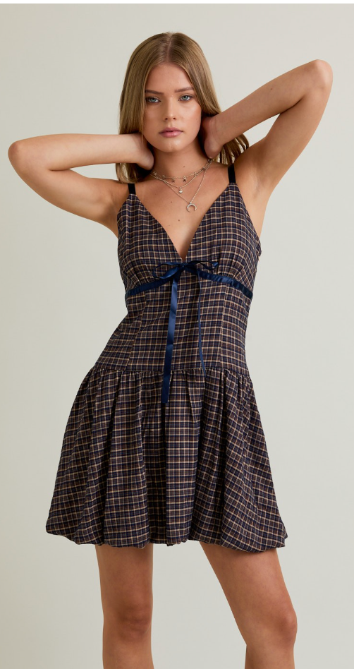 Plaid Mini Dress
