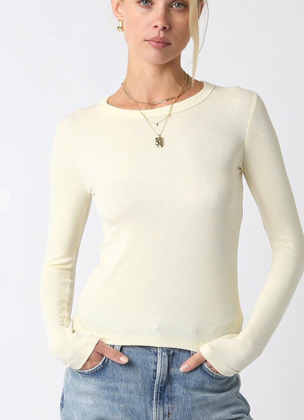 Long Sleeve Top in Black, Grey, Brown or Light Grey