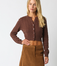 Long Sleeve Button Down Sweater Top