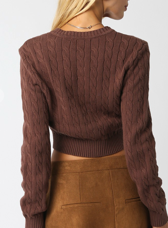 Long Sleeve Button Down Sweater Top