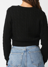 Long Sleeve Button Down Sweater Top