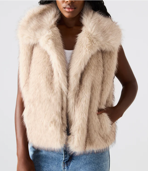 Safira Faux Fur Jacket by Steve Madden