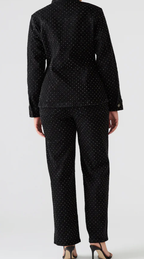 Rhinestone Black Jean Pant by Steve Madden