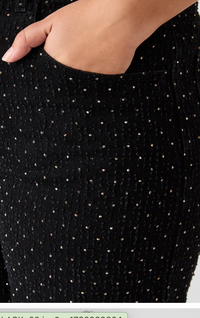 Rhinestone Black Jean Pant by Steve Madden