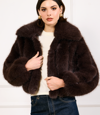 Jax Faux Fur Jacket by Line and Dot