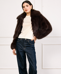 Jax Faux Fur Jacket by Line and Dot