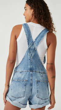Denim Romper Overalls by Free People