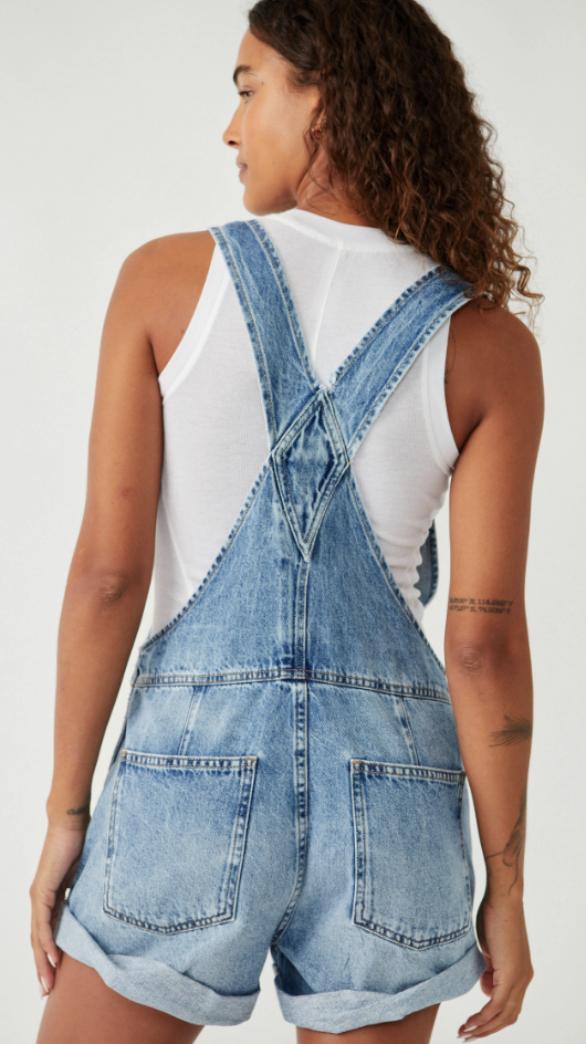 Denim Romper Overalls by Free People