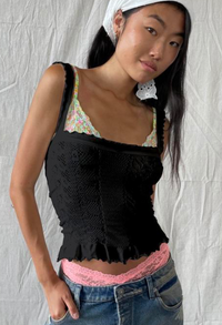 So Soft Femme Square Neck Top by Free People (available in black or white)