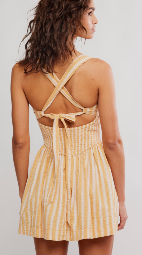Laurel Striped Mini Dress by Free People
