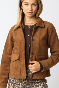 Vegan Suede Jacket