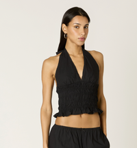 Black Halter Top by NIA