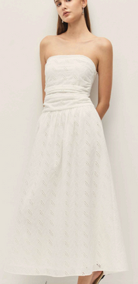 Eyelet Midi Dress by Elodie