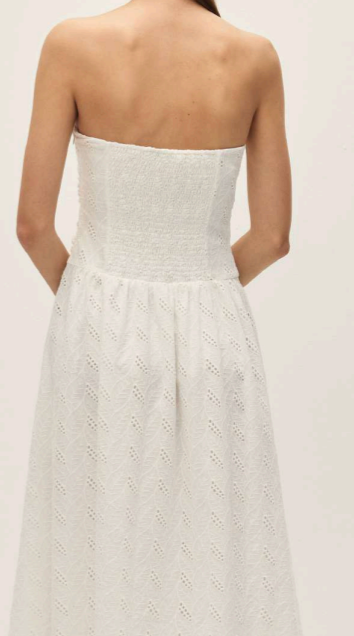 Eyelet Midi Dress by Elodie