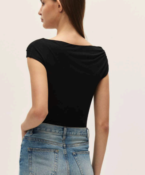 Black and Silver Top by Elodie