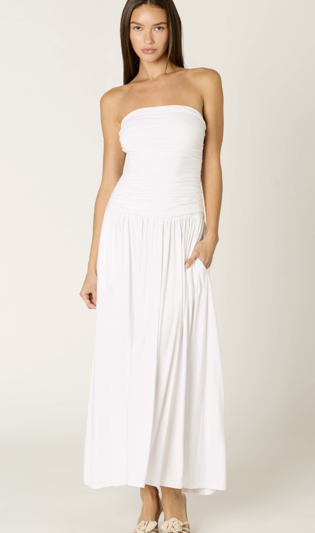 Santal White Midi Dress by NIA
