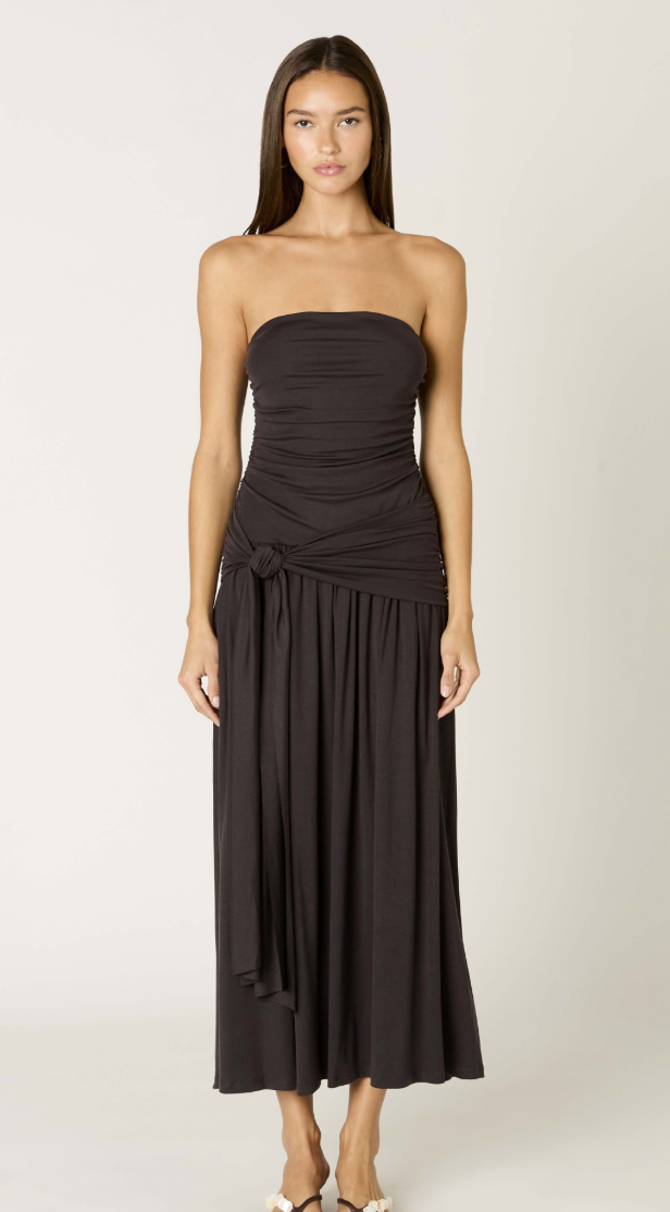Sevilla Strapless Midi Dress by NIA