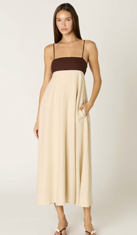 Two Tone Midi Dress by NIA