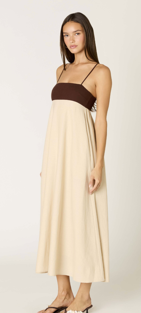 Two Tone Midi Dress by NIA