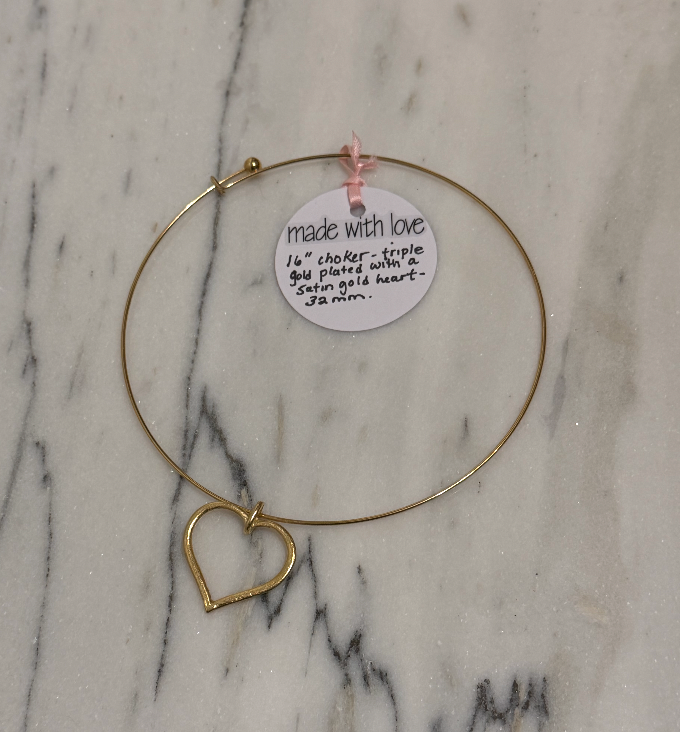 Choker with Heart Charm by Kimberly Aman