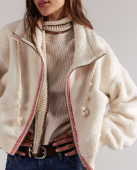 Alpine Sherpa Cardigan Jacket by Free People