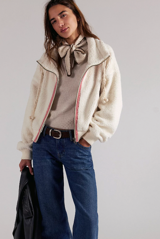 Alpine Sherpa Cardigan Jacket by Free People