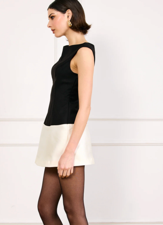 Two Tone Mini Dress by Line and Dot